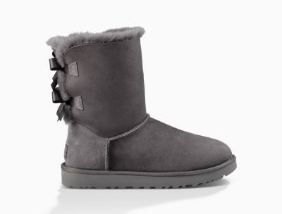 UGG Bailey Bow II Classic Boots for Womens - Grey India